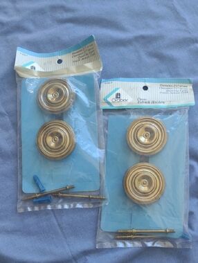 Sealed 2 Packs Of Vintage Graber Classic Tieback Holders Antique Gold Finish